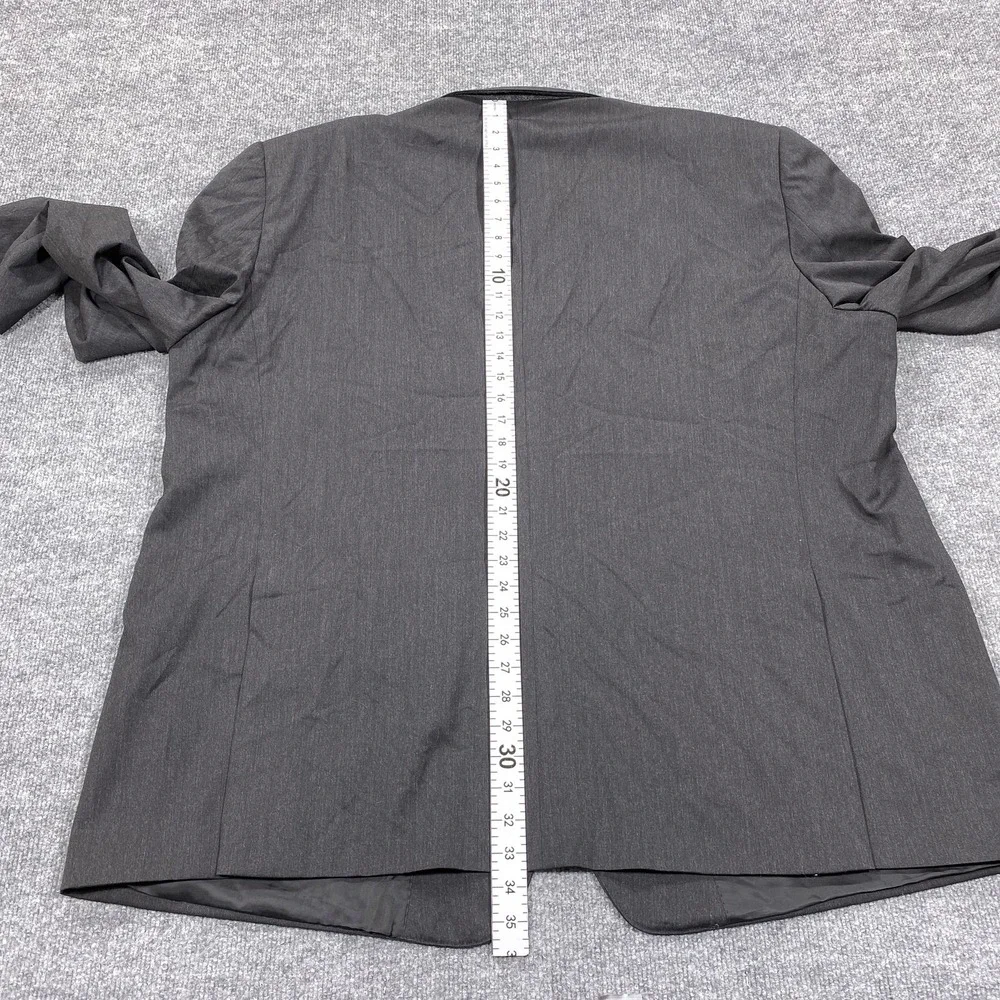 Pronto Uomo Couture Suit Jacket Mens 56 Long Gray Super 120s Wool 3 Button Lined